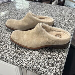 UGG Women’s Tan Suede Slip-On Shoes